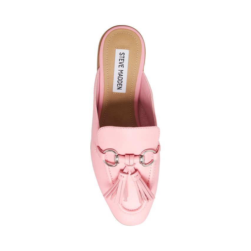 Mulas Steve Madden Cayler Cuero Mujer Rosas | ES GES018